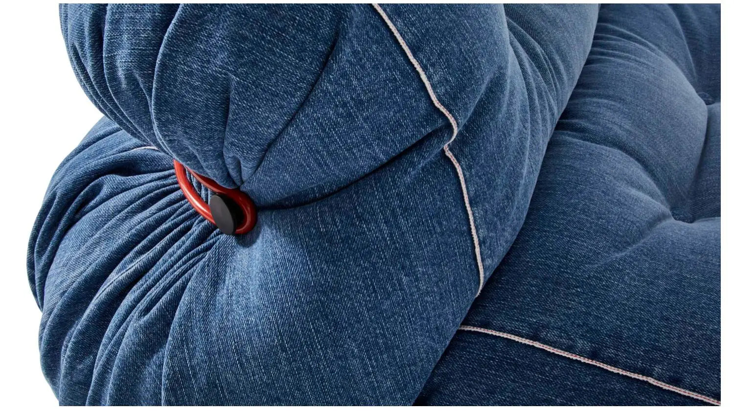 CASSINA Italian SORIANA Big Hippo Steel Teeth Medieval Wabi Sansi Cream Wind Fabric Corduroy Single Sofa