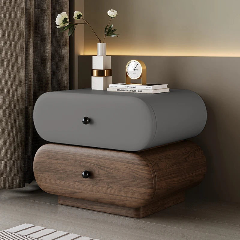 Glamour Cream Style Nightstands Tiny Cute Space Saving Bedside Tables Minimalist Luxury Mesitas De Noche Bedroom Furniture