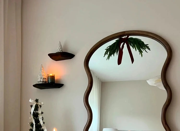 Irregular Funky Mirror Living Room Modern Full Body Standing Girls Bedroom Bathroom Luxury Mirror Men Espelhos Home Products