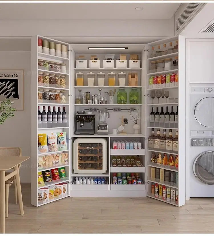 Snack Storage Cabinet Wine Cooler Sideboard Dining Cabinet Against The Wall All-in-one Pantry Cabinet Living Room Custom Size