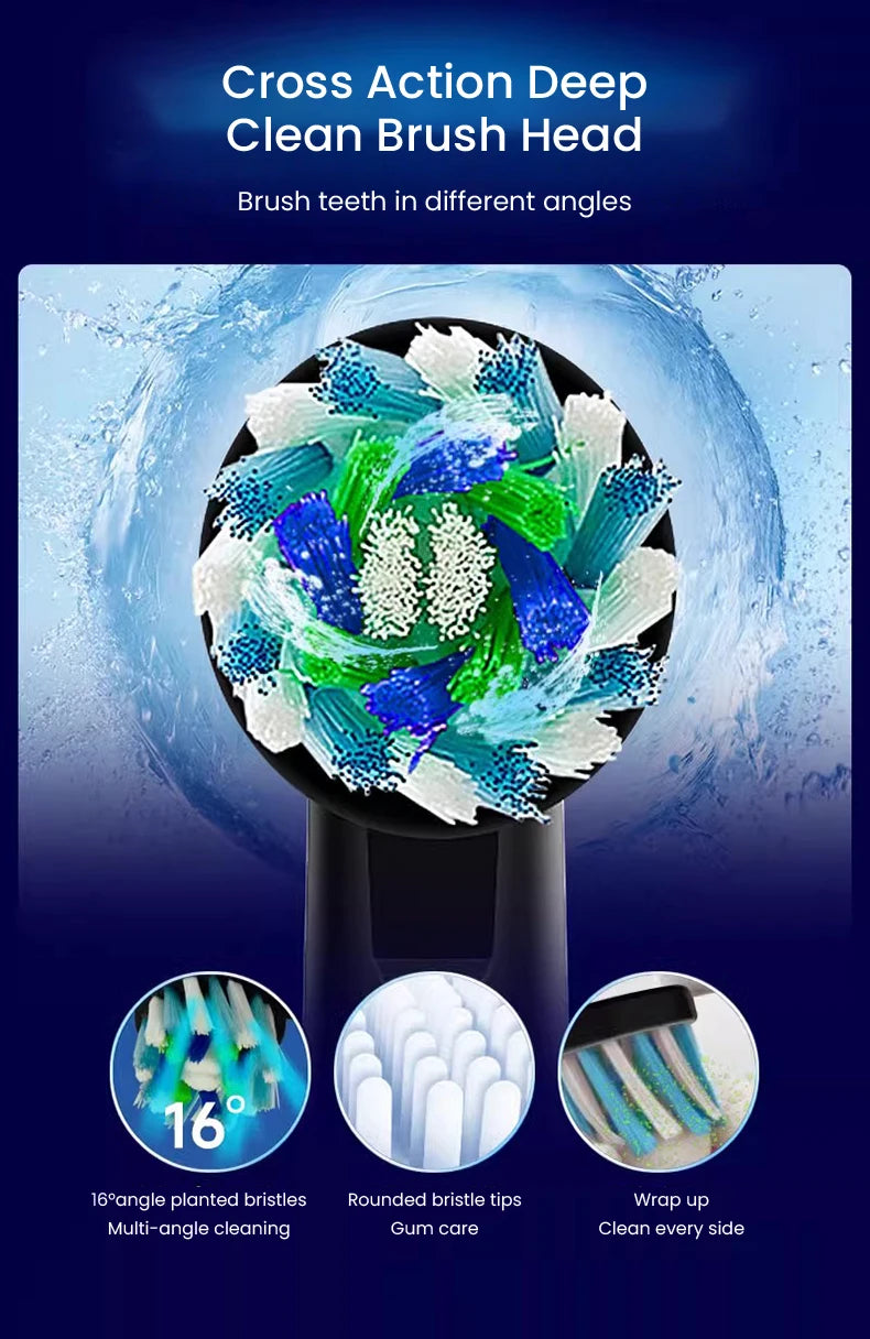 Oral B Pro 4 Ultra Electric Toothbrush 3D Rotation Rechargeable Teeth Brush Pressure Sensor 4 Brushing Modes 2 Min Timer