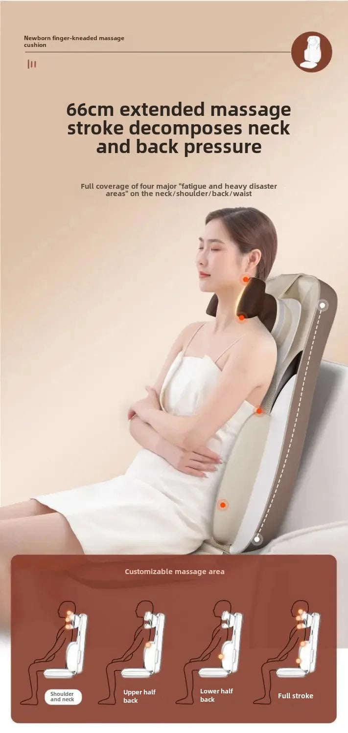 Dual-use Waist Walking Buttocks Cushion Vibrator Cushion for Back, Multifunctional Full Body Massage Mat, Neck and Back Massager