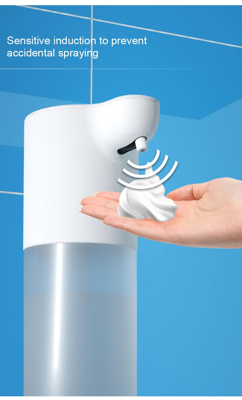 350ML Touchless Automatic Soap Foam Dispenser USB Rechargeable Foam Hand Washer Machine Bathroom Infrared Sensor Soap Dispenser