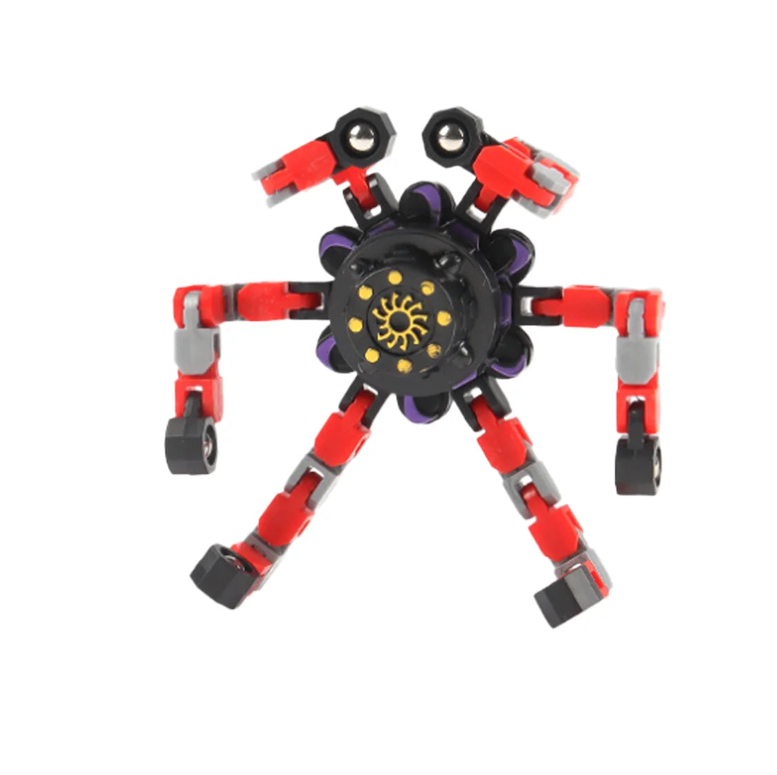 Transformable Fidget Spinner Stress Relief Sensory Toy Finger Gyro Creative Decompression Toy for Kids and Adults Gift