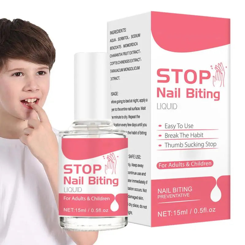 15ml Liquid To Stop Nail Biting 0.5fl oz Anti Bite Nail Polish Anti Nail Biting For Kids Care For All Ages Stop Thumb Sucking