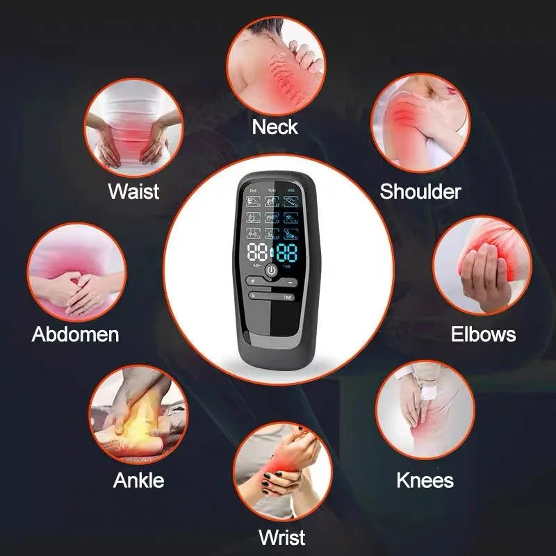EMS Muscle Stimulator Pulse Acupuncture Relax Digital Therapy EMS Stimulator Pain Relief Body Massager Home Use