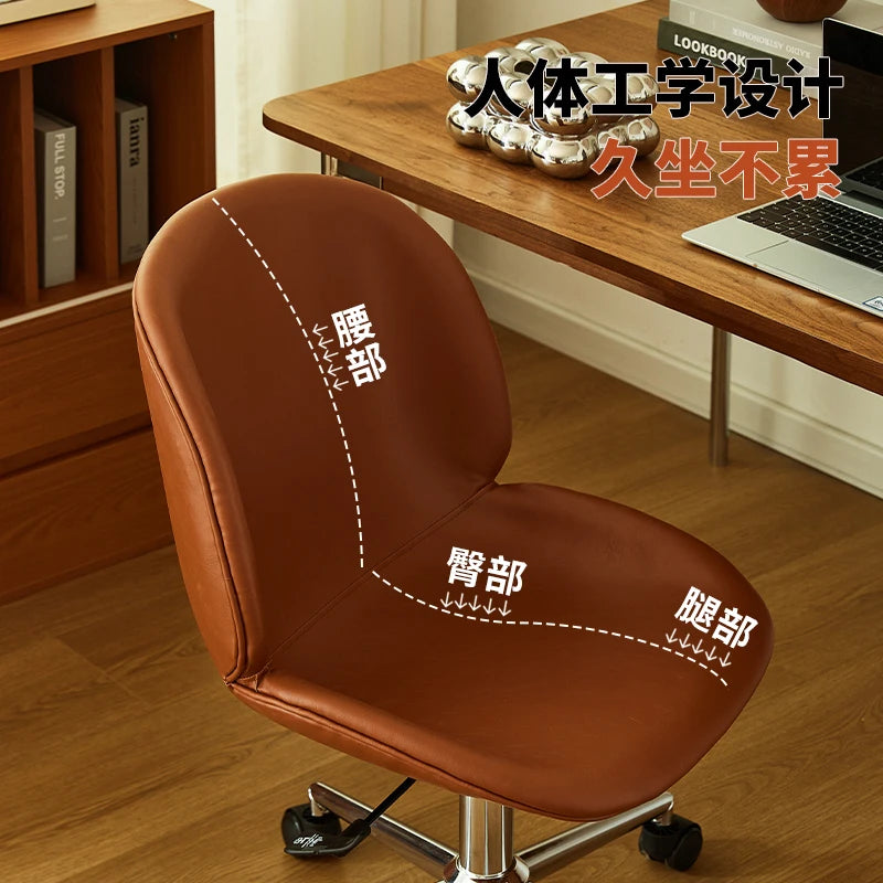 Nordic Light Luxury Office Chair, Home Lift Computer Chair, Simple Ergonomic Chair, Bedroom Backrest Leisure Chair