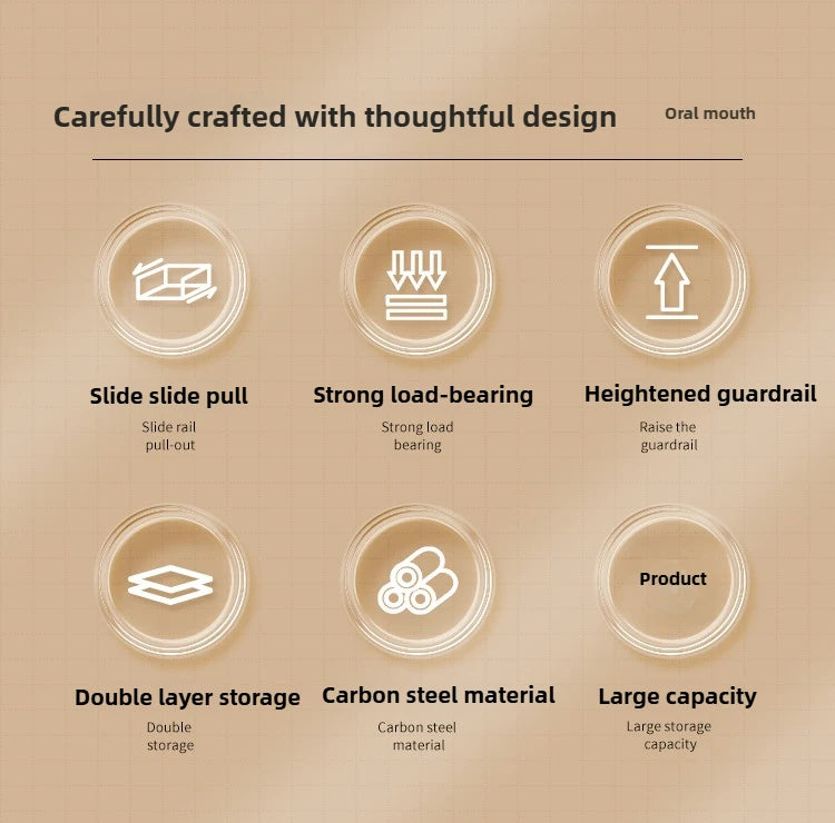 Non Perforated Folding Cabinet with Pull-out Basket Multifunctional Snack Storage Rack Household Kitchen Sink Storage Rack