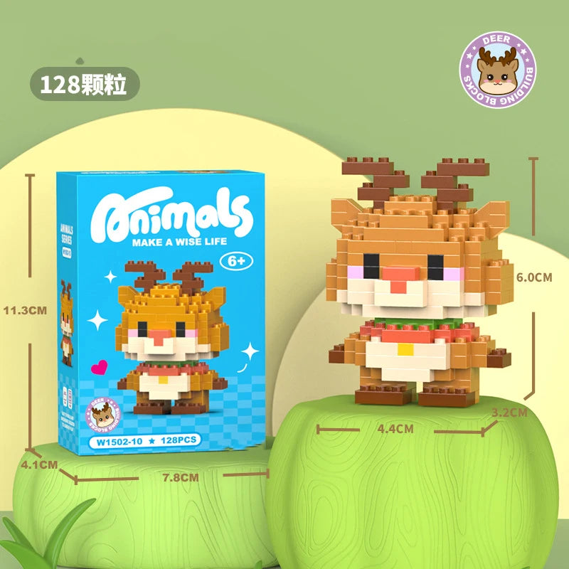 Cat Micro Diamond Small Particles Assembled Building Blocks Animals Mini Brock Building Construction Toys for Kids Boys  9 to 12