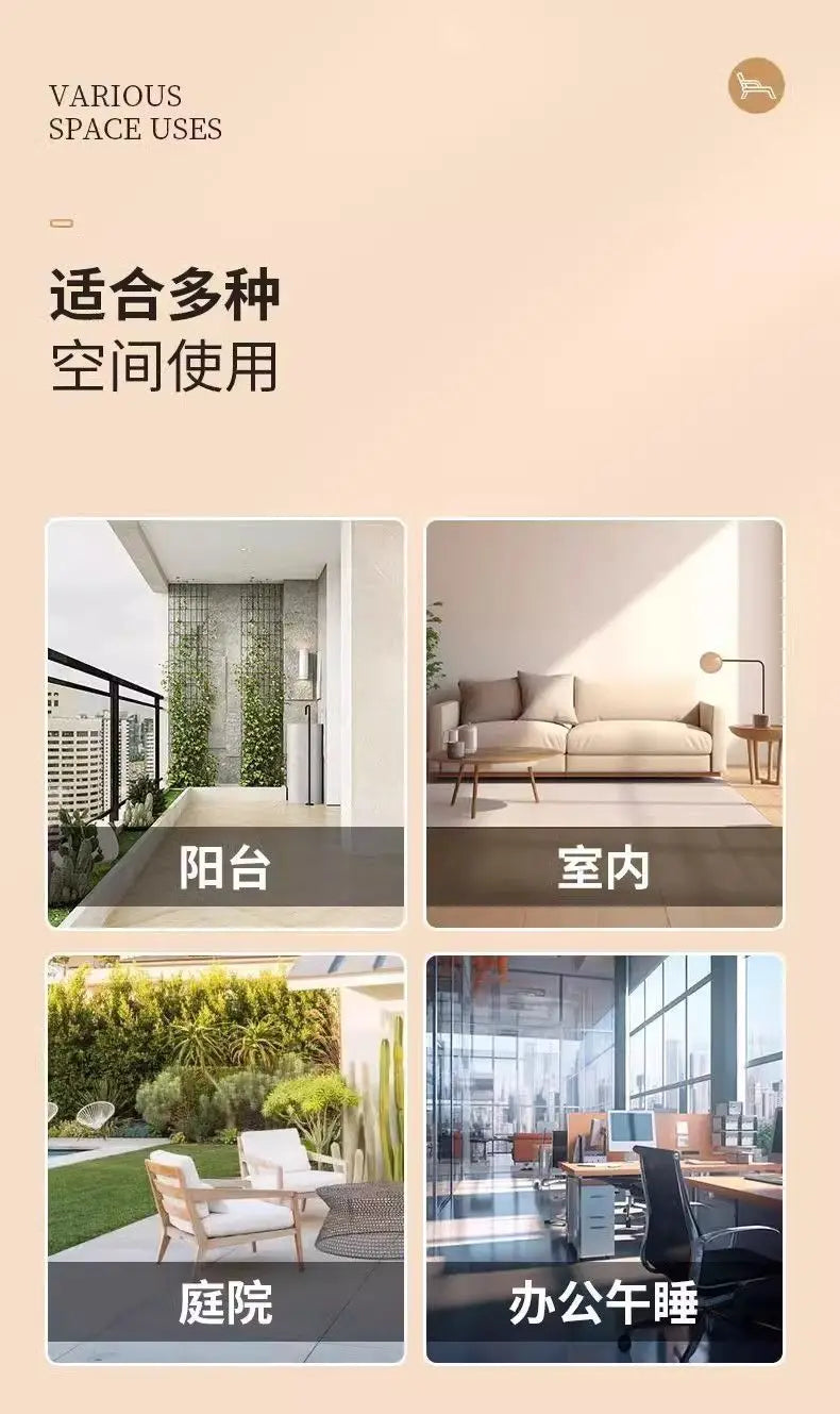 Rocking Recliner Garden Chair Widened Rocking Recliner Rattan Rainbow Rocking Chair Home Living Room Leisure Recliner