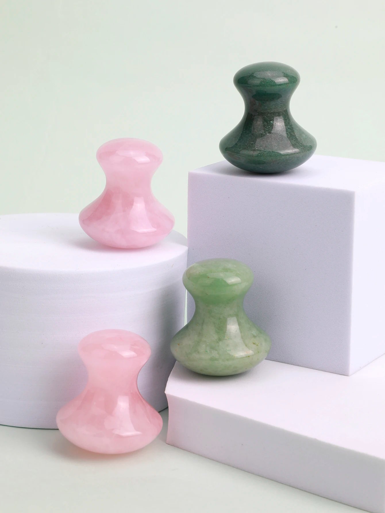 1 Natural Jade Mushroom Shape Gua Sha Board Face Back Body Massager Facial Beauty Care Skin Tool Women Relaxing Face Roller