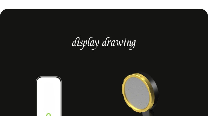 Portable camping shower equipment, 6000mAh rechargeable, LED display screen, outdoor simple electric mobile shower set