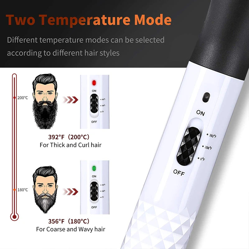 Multifunctional Quick Hair Beard Straightener Men's Hair Straightening Flat Iron Heated Hair Comb Electric Men Hair Beard Styler