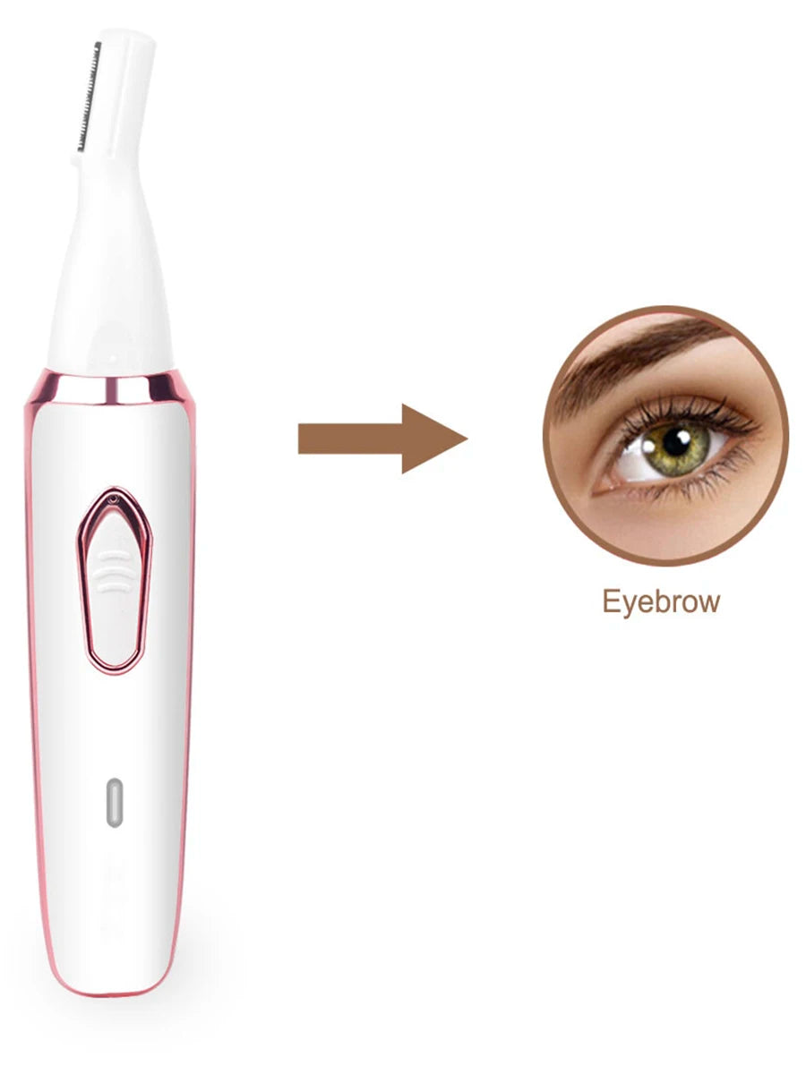 Women Electric Shavers Razors on Leg Armpit, Epilator Nose Hair Remover Facial Body Bikini Eyebrow Beard Mustache Women Trimmers