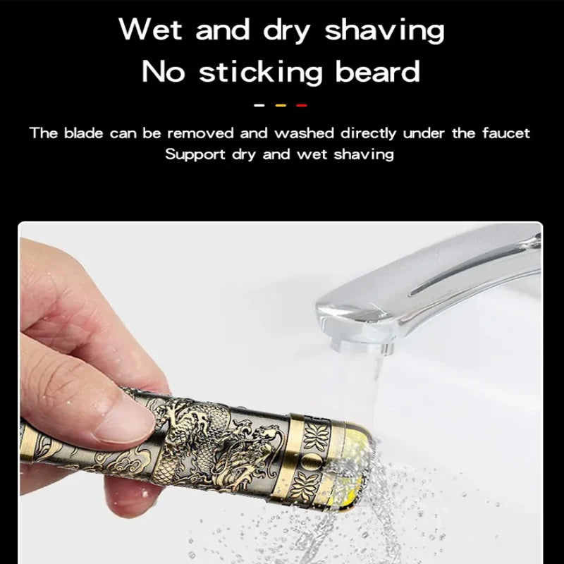 T9 3-In-1 men's electric shaver rechargeable beard trimmer trimming nose ear hair trimmer family travel cordless shaving razor