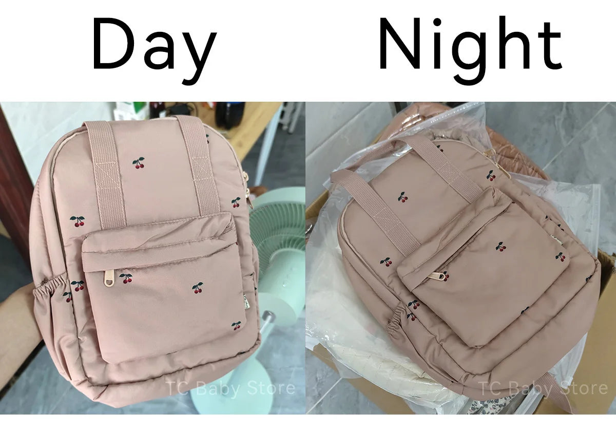 KS Baby Backpack Kids Schoolbag Kindergarten Bags Brand Cherry Lemon Children's Boys Girls Mom Traveling Storage Bag Wholesale