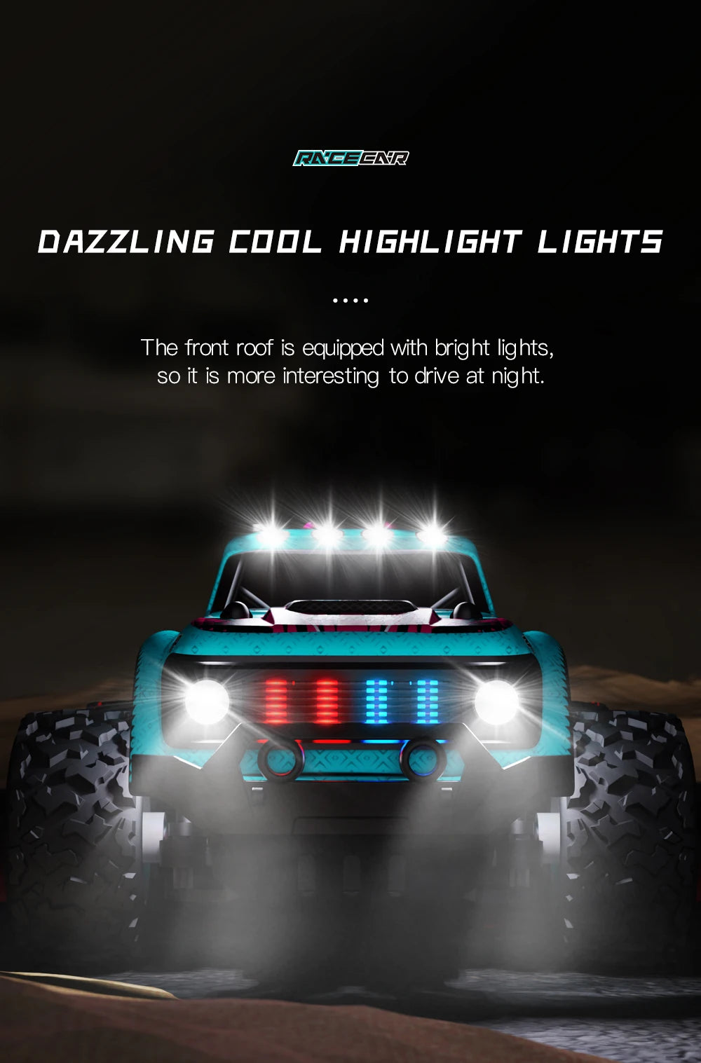 ZWN 1:16/1:20 2.4G Model RC Car With LED Light 2WD Off-road Remote Control Climbing Vehicle Outdoor Cars Toy Gifts for Kids