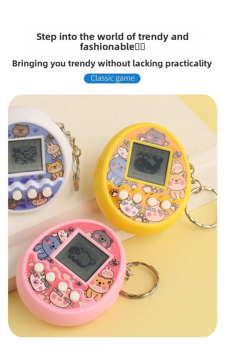 Electronic Pets Kids Game Toys Mini Handheld Game Console Virtual Tamagotchi For Kids Pixel Screen Game Machine Children's Toys