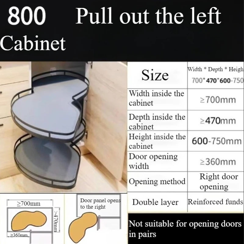 Steel Kitchen Cabinet Storage Home Spices Organizer Stackable Closet Drawer Furniture Household Hanging Cabinet Accessories