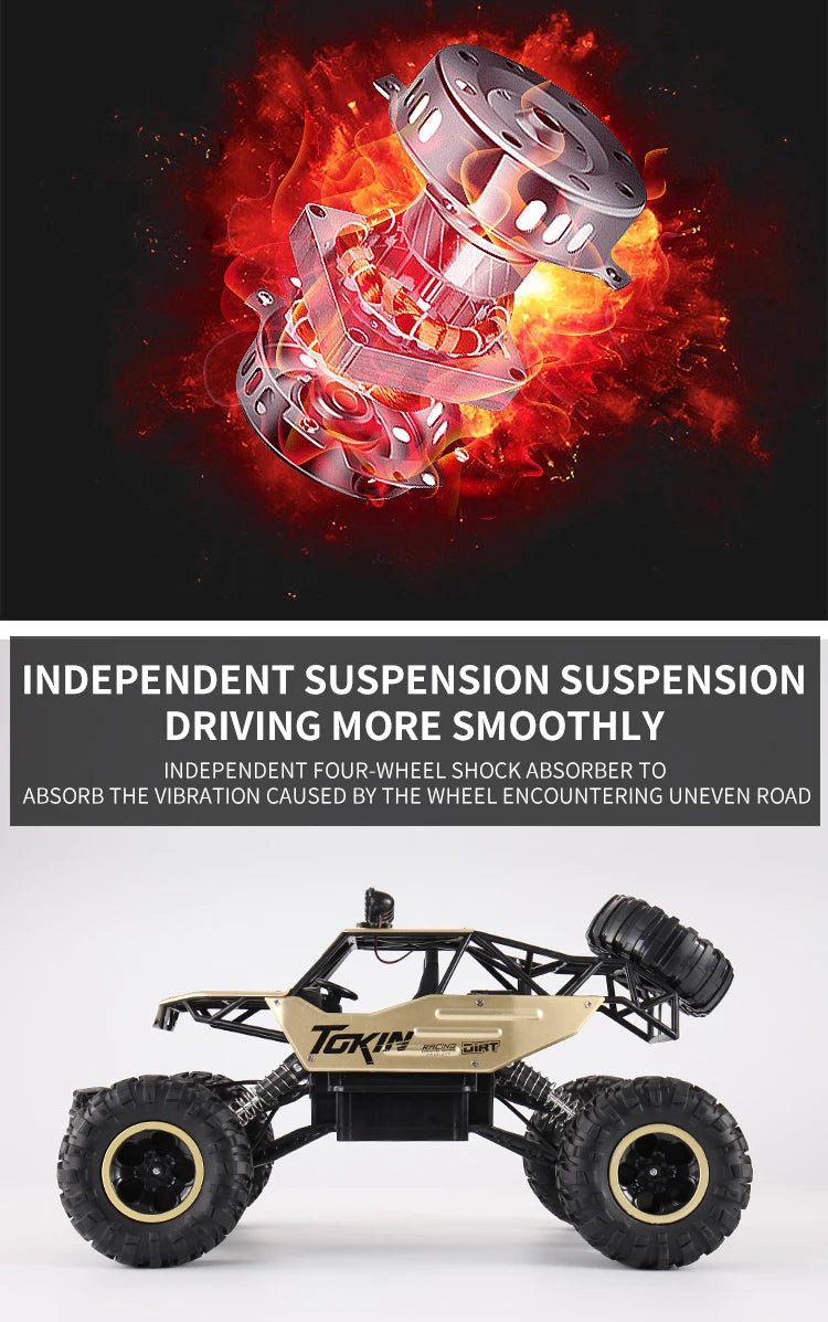 Oike RC Car Remote Control Climbing Vehicle Outdoor All Terrain Off-road Trucks 4WD Racing Drift Cars Toy Gift for Kids Adults