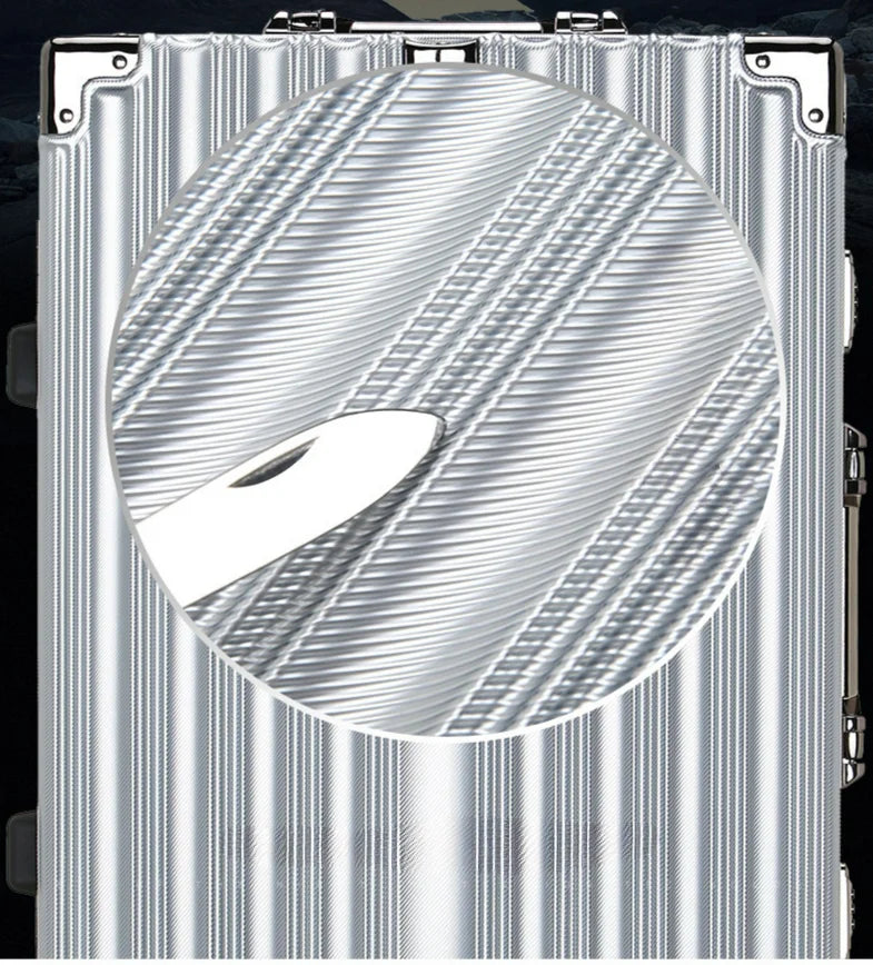 Trolley Luggage Aluminum Frame Rolling Luggage Case 20 24 26 28 inch Travel Suitcase on Wheels Combination Lock Carry on Luggage