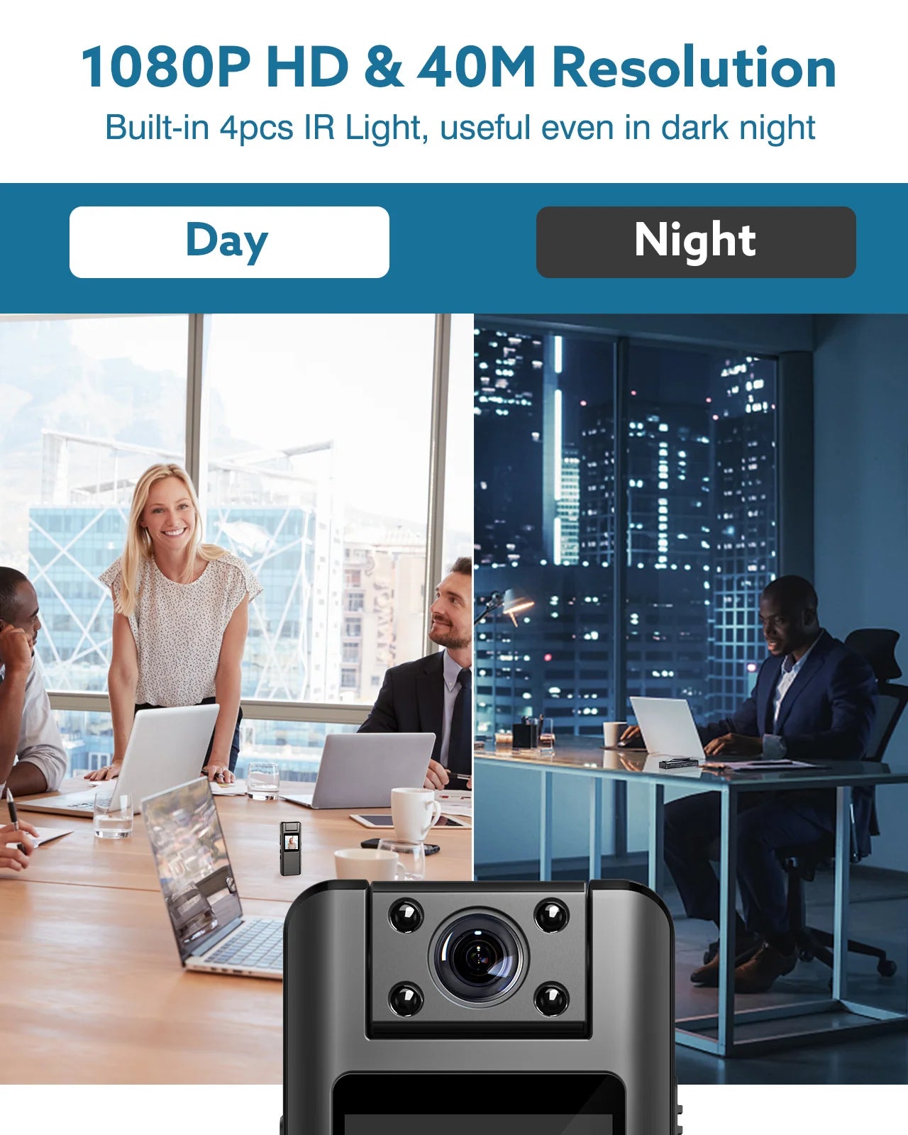 BOBLOV A22  Digital Mini Body Camera 1080P Sports DV HD Screen Magnetic Night Vision Small Camera Nanny Camcorder Police