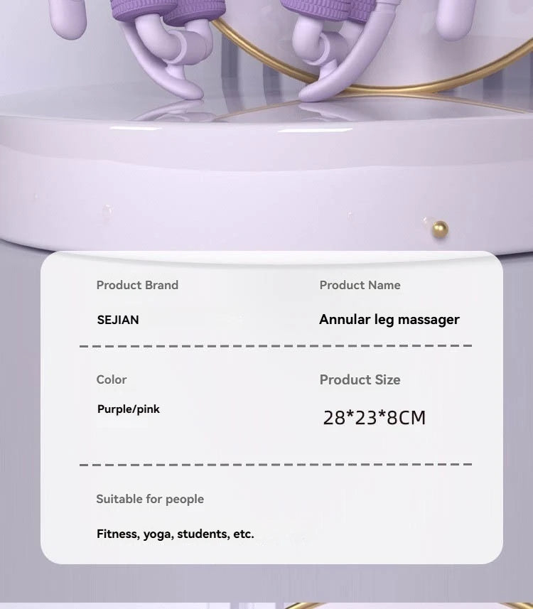 Relax Ring Clamp Leg Massager 360°All-Round Massage 28 Wheel Body Massager Relief Fatigue Roller Massage Calf Muscle Relaxer