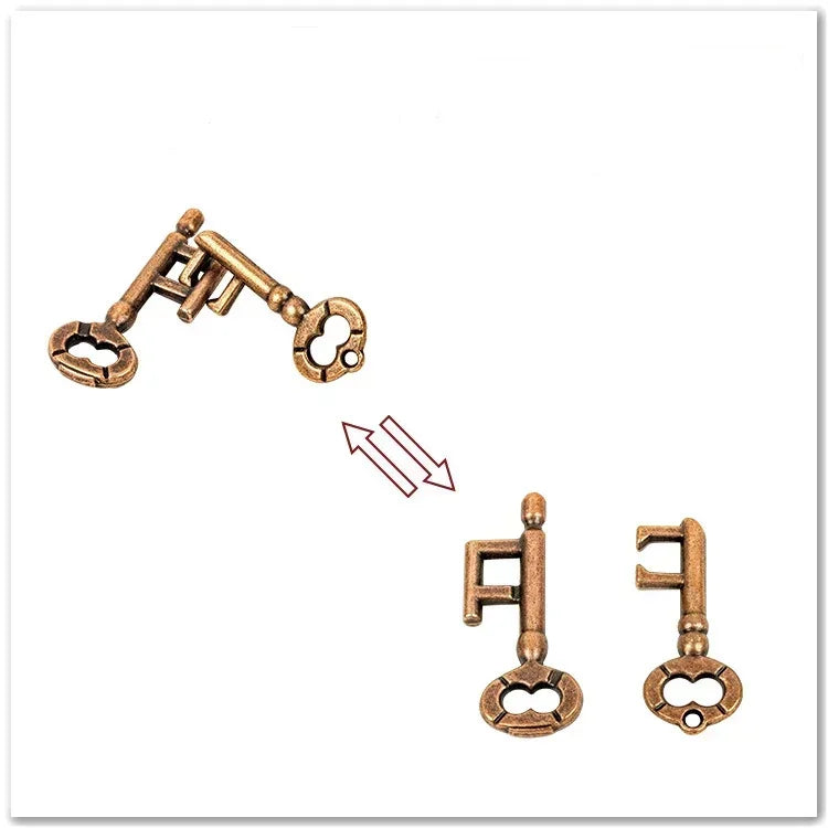 Creative Classic IQ Metal Brain Teaser Magic Baffling Puzzles Game Toys for Children Adults Funny Kids Gifts