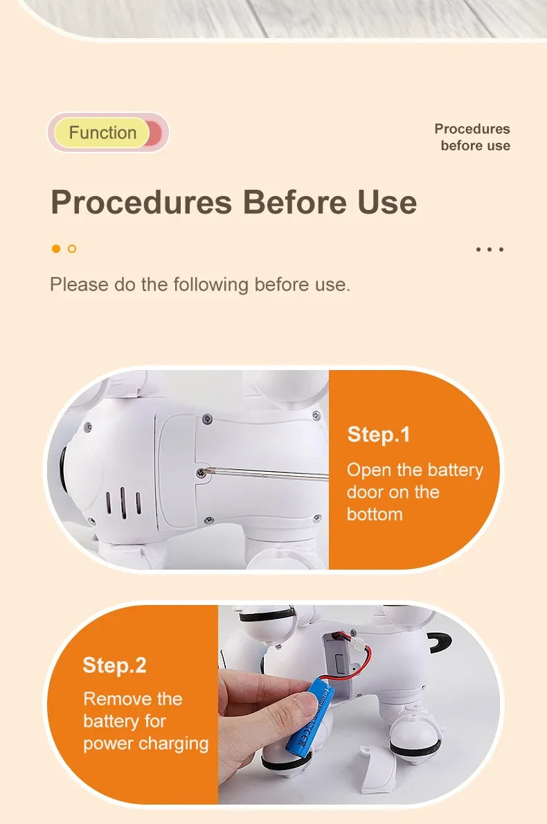 RC Robot Dog Electronic Stunt Pet Interactive Touch Programmable Smart Walking Dancing Kids Birthday Gift for Kids Boys Girls