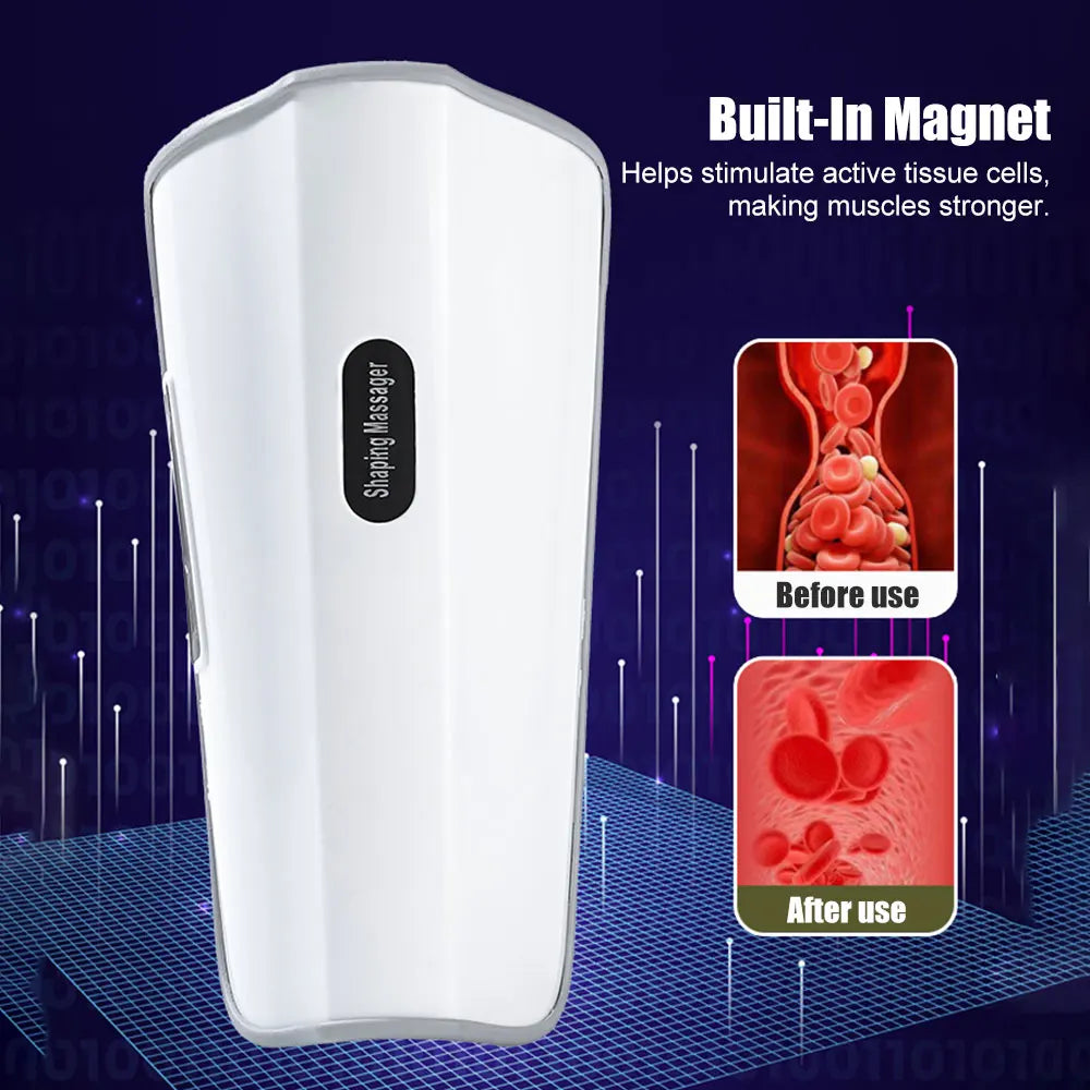 Electric Leg Adjustable Massager Warming Massage Machine Portable Ems Vibration Heating Slimming Calf Massager Usb Rechargeable