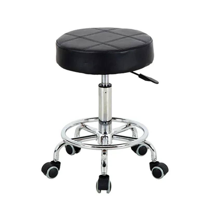 P15 Hospital medical care chair round swivel armless adjustable work chair manicure beauty office assistant chair racing chair