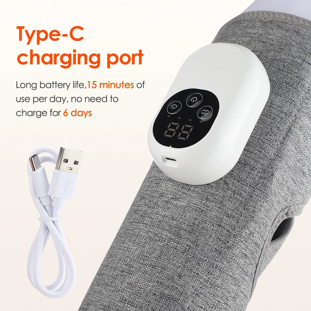 Wireless Air Pressure Calf Massager Machine 4 Modes Kneading Leg Massager Foot Leg Muscle Relaxation Promote Blood Circulation