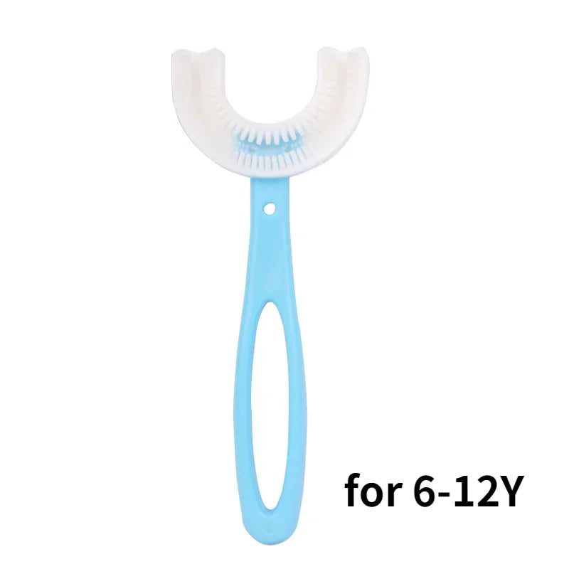 Baby Toothbrush Children 360 Degree U-shaped Child Toothbrush Kids Teeth Oral Care Soft Silicone Baby Brush Teethers Cleaning