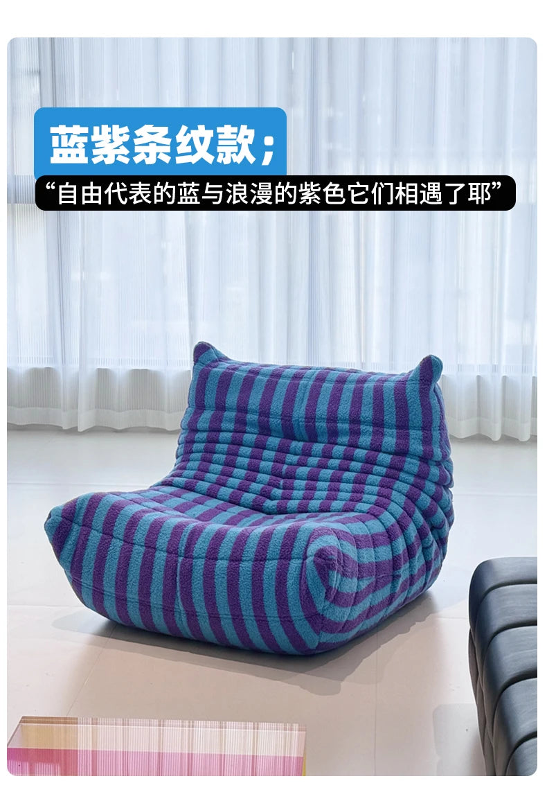 European Kawaii Living Room Sofas Boneless Design Ergonomic Comfortable Living Room Sofas Upholstered Cute Canapé Lit Furniture