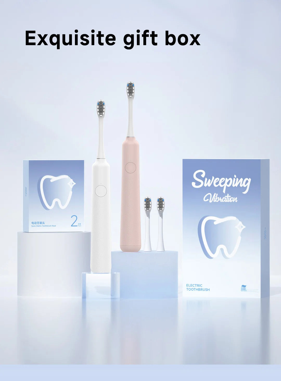 DOCO Sonic Electric Toothbrush 3-gear vibration Mode Smart Whitening Oral Clean Tooth Brush Personal care appliances