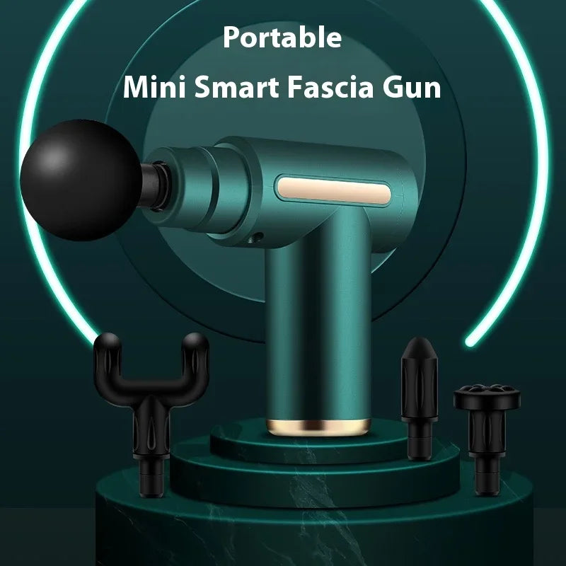 New Portable Fascia Gun Deep Tissue Massage Mini Lightweight and Adjustable Speed Massage Equipment Suitable for the Whole Body