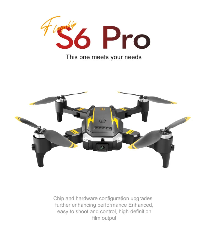 KBDFA G6 Drone Professional  4K HD Camera 8K No GPS Obstacle Avoidance RC Helicopter Brushless WIFI FPV Foldable Quadcopter Toys
