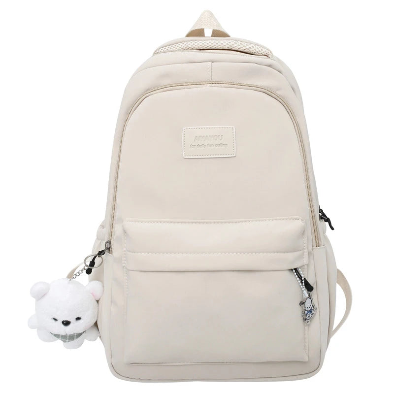 New Female Fashion Men High Capacity Waterproof College Backpack Trendy Women Laptop School Bags Cute Girl Travel Book Bag Cool