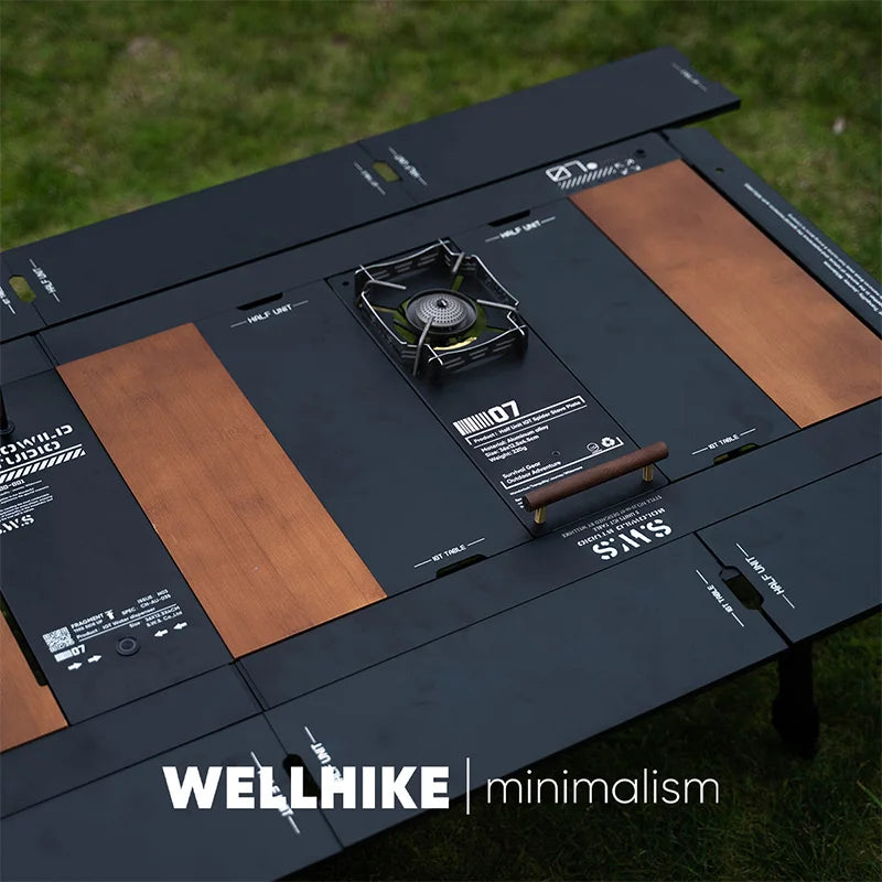 Outdoor SWS Five Unit IGT Table 5 Multi functional Folding Aluminum Alloy Height Adjustable Table