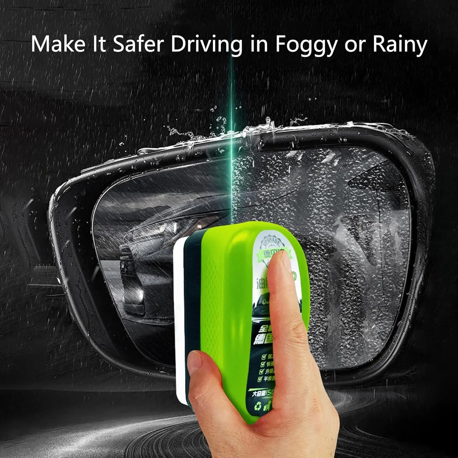 Car Glass Cleaner Cleaning Agent Powerful Windshield Cleaner Car Glass Sponge Cleaning Brush Water Spots Stain Auto Removal Oil