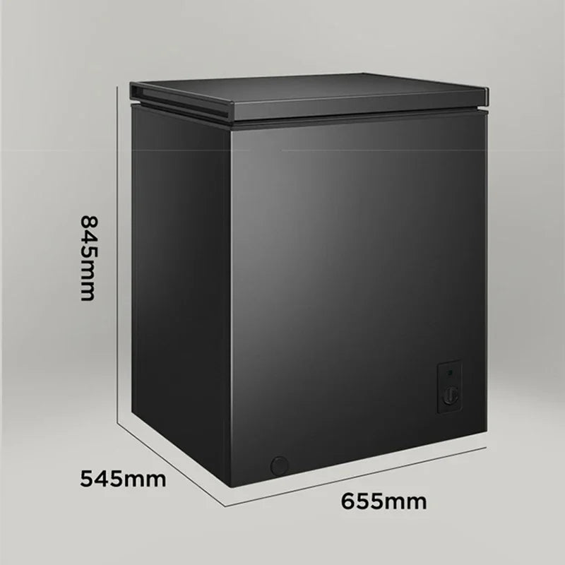 142L Household Freezer 6.8℉to -4℉with Removable Basket Free Standing Top Open Door Compact Freezer 450W Refrigerator For Home