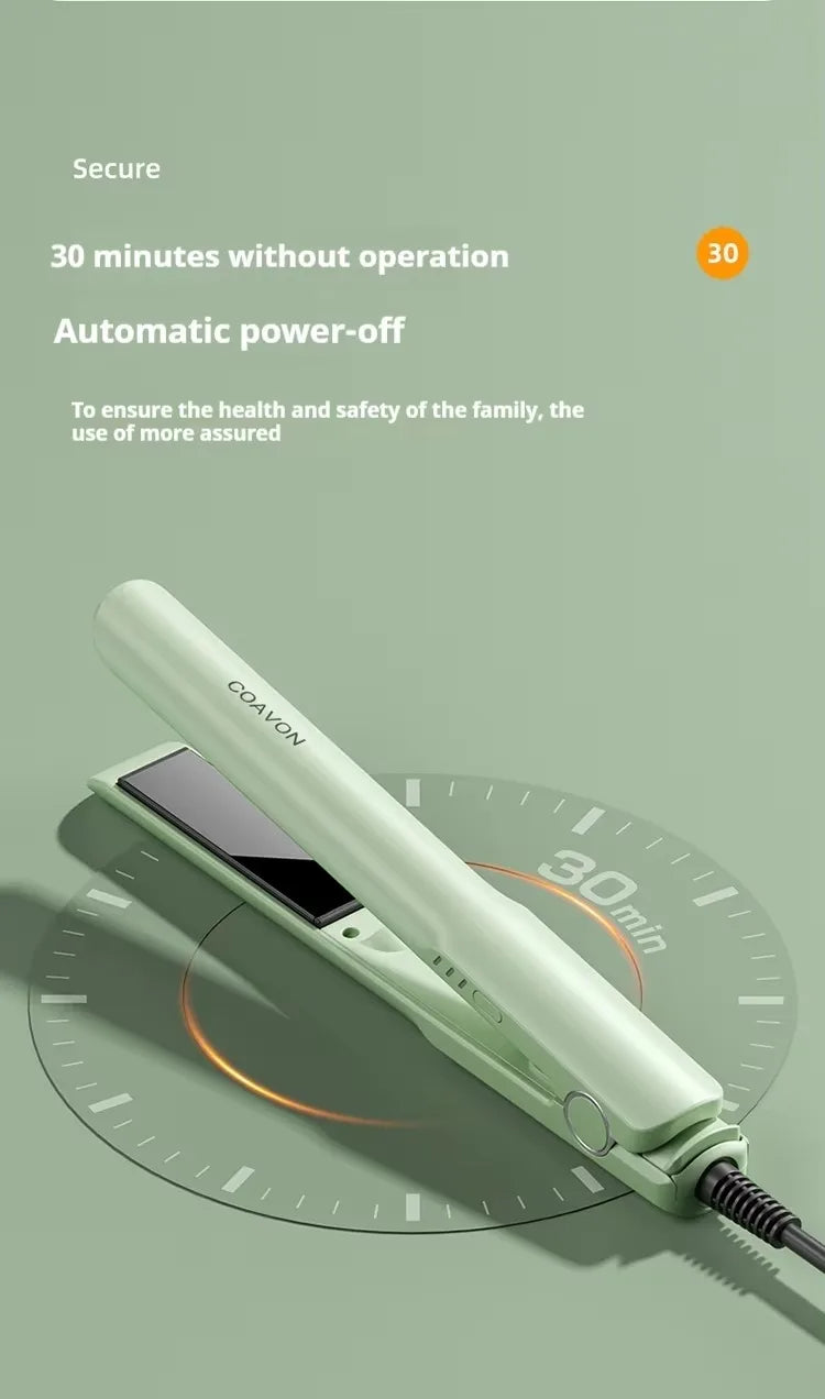 J1 Electric Hair Iron Quick Heating Curling Iron For Wavy Hairstyle Iron Hair Styling Curler Straightener For Home School Travel