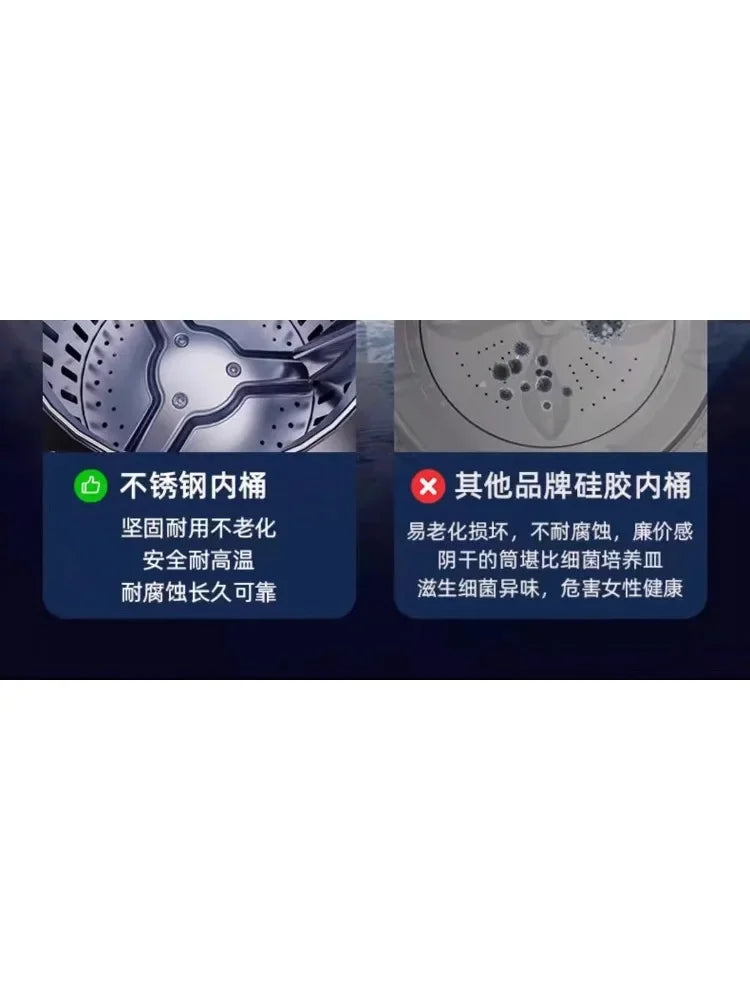 220V Portable Ultrasonic Mini Washing Machine Wall Mounted for Underwear Socks with Wash Dry Sterilize CBW