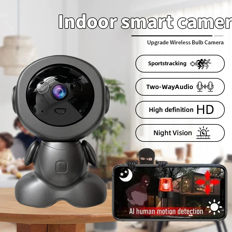 8MP Wifi Surveillance Robot Camera PTZ Security Baby Monitor Two Way Audio Color Night Vision Home IP Cameras AI Smart Tracking