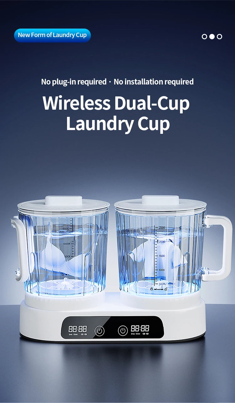 U10 Double Barrel Mini Washing Machine LED Digital Display Small Semi Automatic Wheel Home Dormitory Portable Washing Machine.