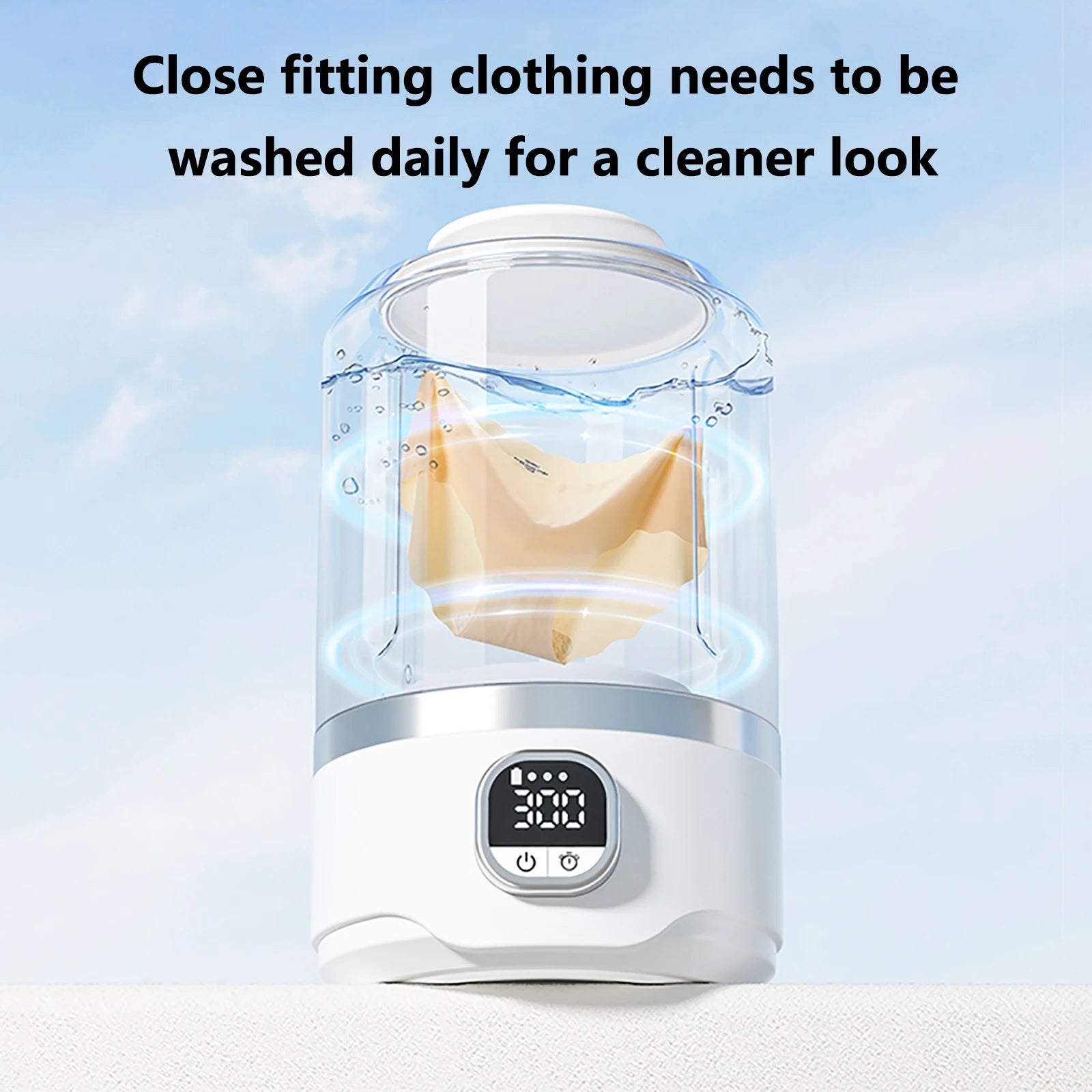 7000mAh Battery Portable Automatic mini Washing Machine For Business Travel Home Outdoor Camping Laundry of Underwear Socks
