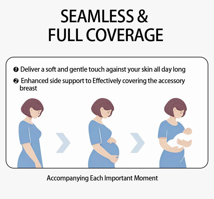 High Quality Maternity Nursing Bras Cotton Breastfeeding Pregnant Underwear Seamless Large Size Breathable Bra Push Up