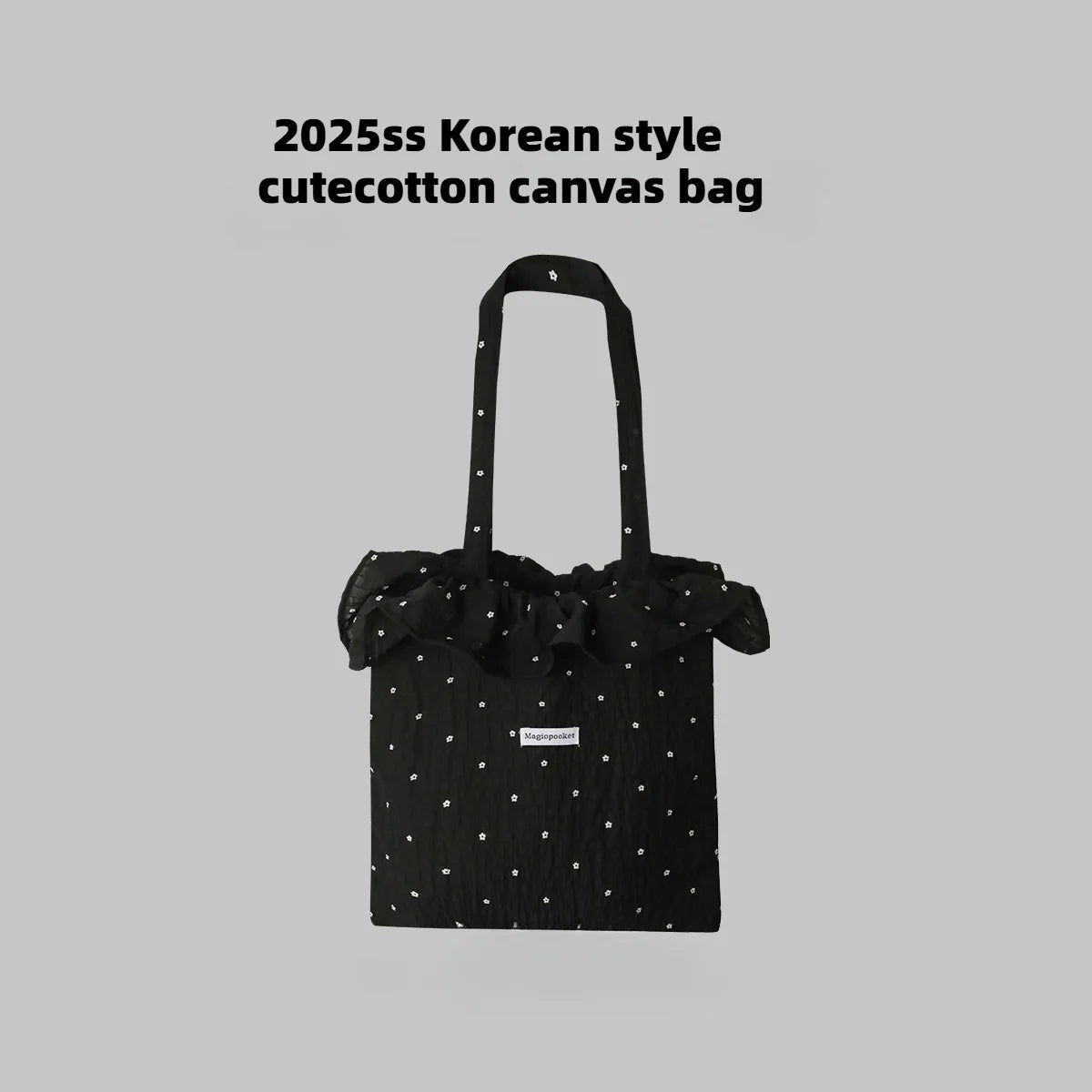 All-match Wave Point Chiffon Shoulder Bag Large Capacity Fairy Mesh Handbag Commuting Bag Korean Style Tote Bag Women