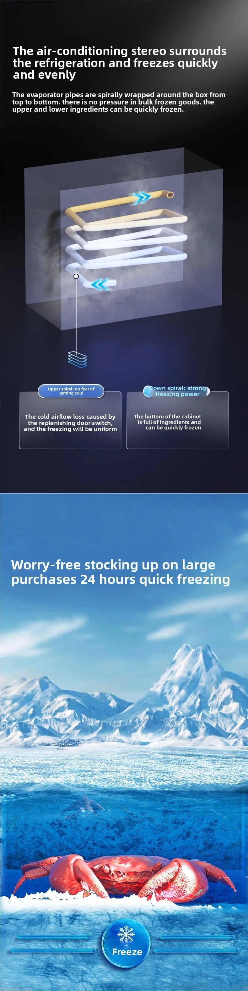 First-class Energy Efficiency Small Freezer Household Small Full Freezer Refrigerated Dual-purpose Mini Frost-free Freezer