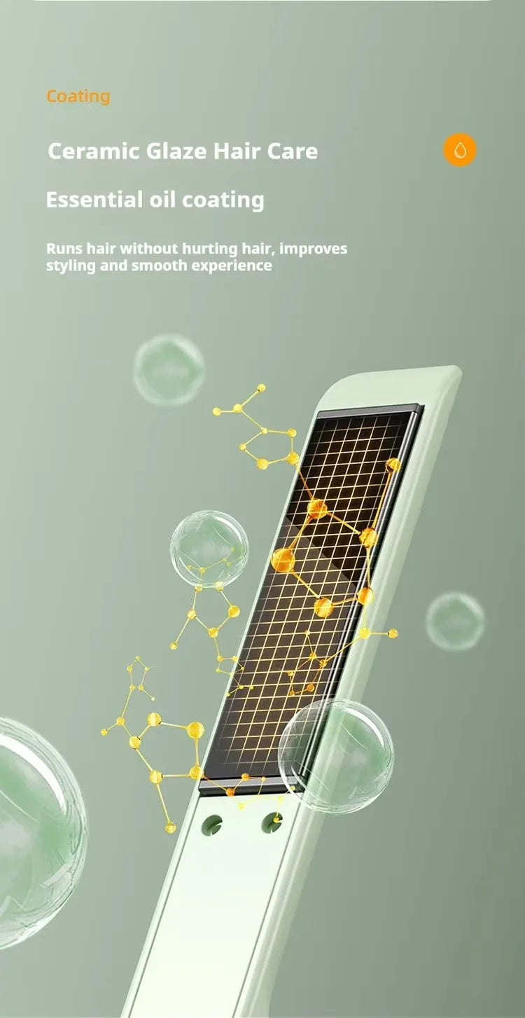 J1 Electric Hair Iron Quick Heating Curling Iron For Wavy Hairstyle Iron Hair Styling Curler Straightener For Home School Travel